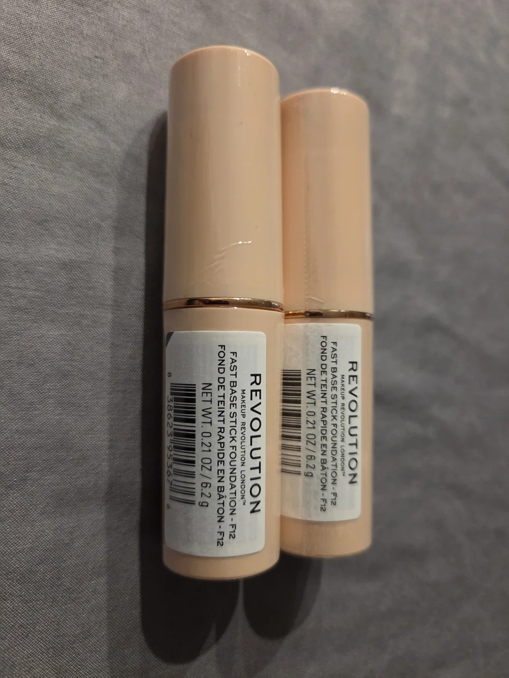 2 pk - F12 - Makeup Revolution Fast Base Stick Foundation .